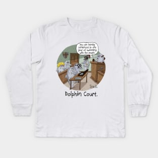 DOLPHIN COURT Kids Long Sleeve T-Shirt